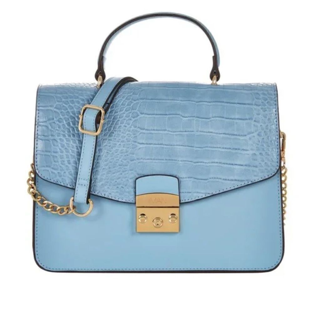 IMAN GLOBAL CHIC CONVERTIBLE FLAP SATCHEL